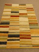 Modern beige ground Woodstock style rug,