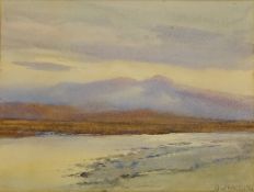 Scottish Landscape, watercolour signed and dated '01 by Albert George Strange (British c.