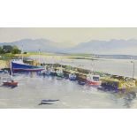 'Roundstone Connemara', watercolour signed by Walter F Parker (British 1914-2010),