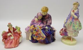 Three Royal Doulton figures 'Phyllis' HN 1420,