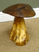 Wooden carved mushroom, W32cm, H35cm, D28cm Condition Report <a href='//www.
