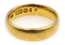 Victorian 22ct gold wedding ring Birmingham 1898 Condition Report size k 7gm<a