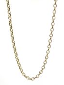 Gold cable link chain necklace, stamped 9K Condition Report Approx 22.