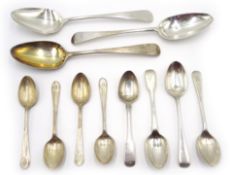 Various Georgian and later silver spoons approx 11oz Condition Report <a