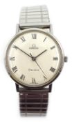Omega Geneve gentleman's manual stainless steel wristwatch 1968 ref 131.
