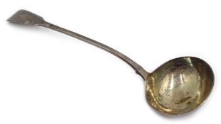 Georgian silver ladle by William Chawner II London 1827 8.