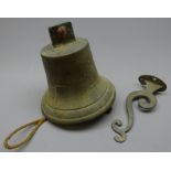 Ship's bronze bell, not named but probably from a Scarborough Fishing Boat,