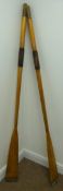 Pair of spruce dinghy oars, L180cm (2) Condition Report <a href='//www.