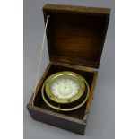 Brass cased ship's compass by Rutherford & Co.