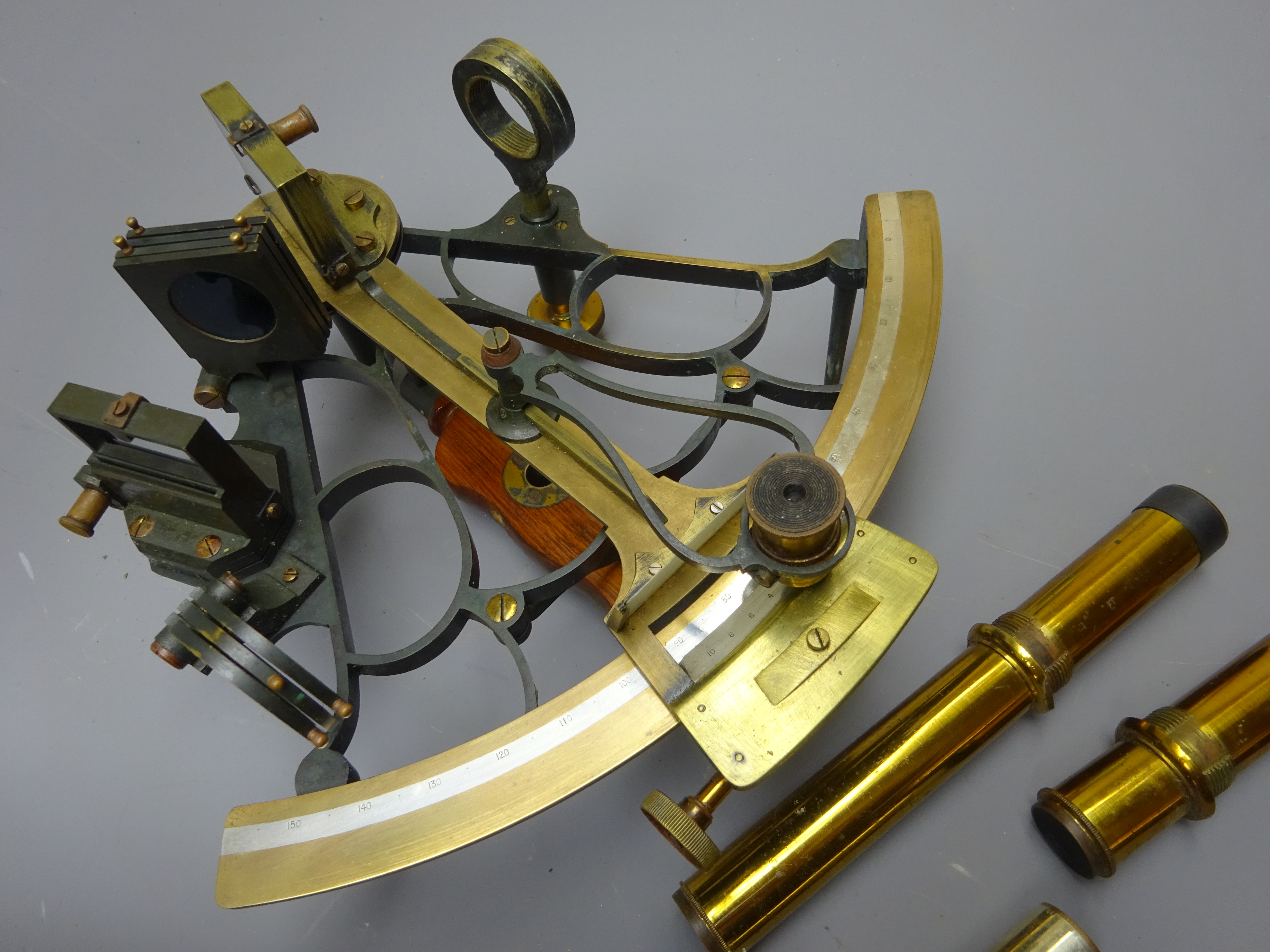 Early 20th century 'Hezzanith' Sextant No.P32, made for W. - Image 3 of 9
