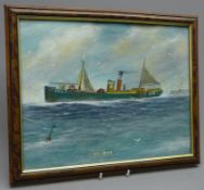 Tommy Robson (20th Century) Ship's Portrait of the Scarborough Fishing Boat 'St.