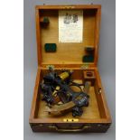 Heath and Co Ltd 'Hezzanith' Sextant No.Z220, Endless Rapid-Reader, the black crackled frame with 6.