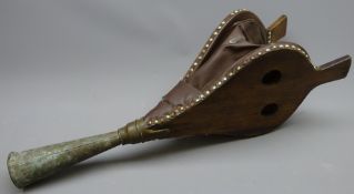 Alldays & Onions 'Triton' bellows fog horn, with brass tapering horn,