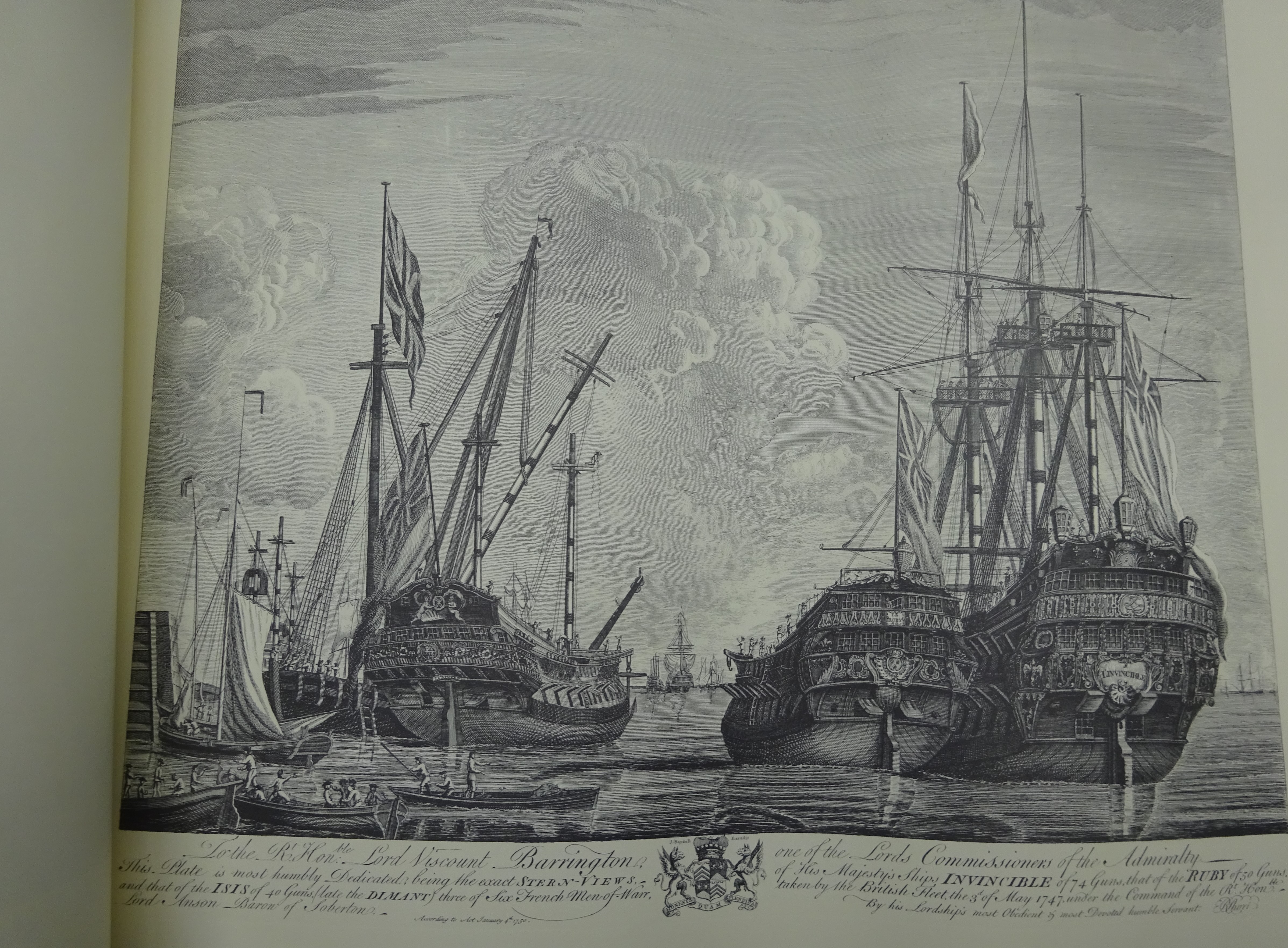 'Spoils of War, Portraits of the French and Spanish Ships taken by Lord Anson, - Image 3 of 3