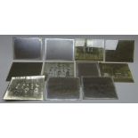 Collection of late 19th/early 20th century glass Half Plate (16.5 x 21.