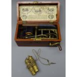 Victorian Improved Patent Magneto Electric machine in mahogany case with original paper label,