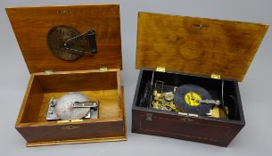 20th century Swiss Disc musical box with eight Thorens 11.