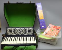 Hohner Organola II Piano Accordion with 41 keys and 100 buttons in fitted case with a selection of