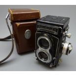 Rolleiflex Twin Lens Reflex camera No.2186525 with Zeiss Tessar 1:3.
