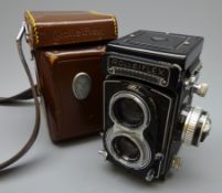 Rolleiflex Twin Lens Reflex camera No.2186525 with Zeiss Tessar 1:3.