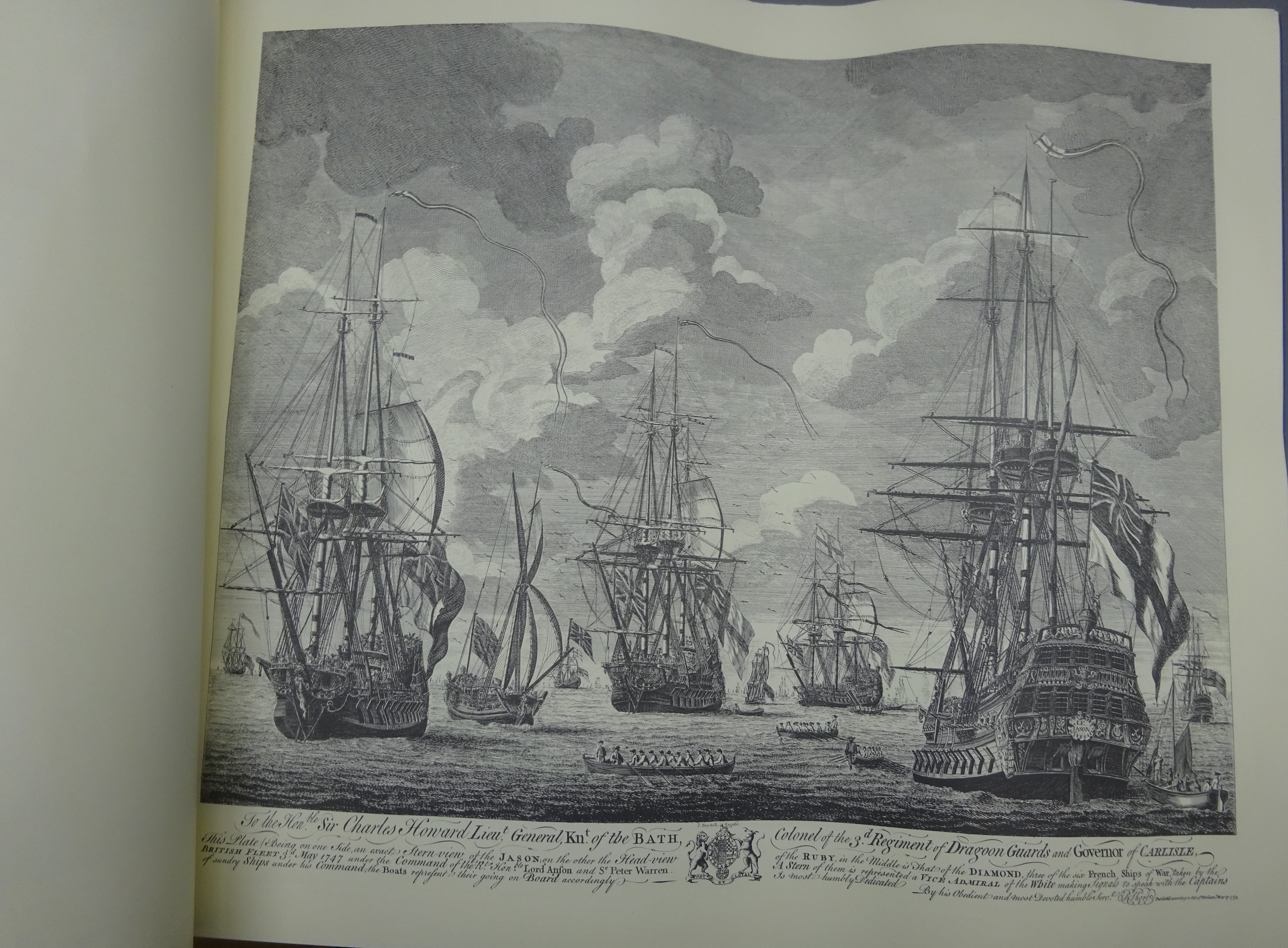 'Spoils of War, Portraits of the French and Spanish Ships taken by Lord Anson, - Image 2 of 3