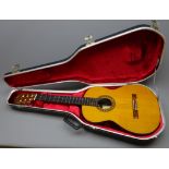 American Juan Orozko classical guitar with rosewood back and sides and spruce top,