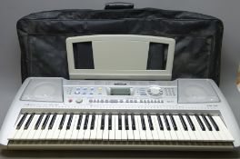 Yamaha PSR-290 61-key electronic keyboard with inbuilt speakers and music stand, L96cm,