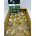 Twenty-Three Lilliput Lane Collectors 'Club Symbols of Membership' 21 boxed with deeds,