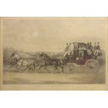 'Kershaw's Hitchin Coach', engraving by C Hunt after William Shayer, pub.