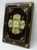 Victorian lacquer blotter,