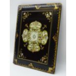 Victorian lacquer blotter,