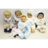 Five 'Real Life' models of Babies including R.