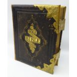 19th century brass bound Family Bible,