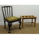 18th century and later mahogany and oak side chair,