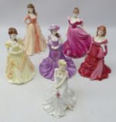 Six Coalport Ladies of Fashion figures; 'Gail', 'Lianna', 'Jacqueline', 'Alison',