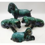 Canadian Blue Mountain Pottery; Large Springer Spaniel L35cm,