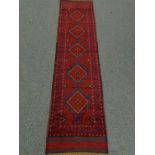 Meshwani red and blue ground runner,