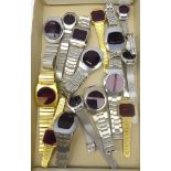 Collection of LED ladies & gents stainless steel quartz wrist watches incl. Ajanta, Pateau, K.I.