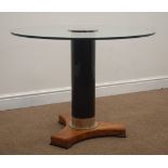 Giorgetti Furniture - circular glass top occasional table,