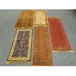 A quantity of rugs consisting of Bokhara and Persian style Condition Report <a