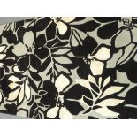 Jeff Banks contemporary Woolmark grey and black rug,