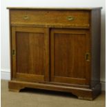 Early to mid 20th century oak sideboard/bureau,