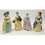 Four Royal Doulton limited edition figures in the Gainsborough Ladies series comprising 'Mary,