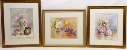 'Poppies and Cherries', 'Two Old Jugs' and 'Roses with Grapes',
