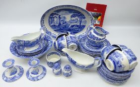 Spode Italian tea and table ware comprising eight cups and saucers, three extra saucers,