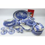 Spode Italian tea and table ware comprising eight cups and saucers, three extra saucers,