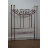 19th century style four fold screen with gilt scrolling frame,
