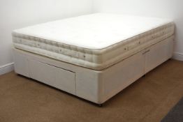 5' Kingsize divan bed base with end drawer and mattress Condition Report <a