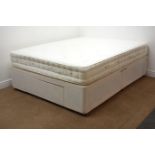 5' Kingsize divan bed base with end drawer and mattress Condition Report <a