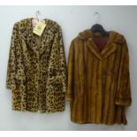 Vintage three quarter length Ocelot fur coat and Mink fur coat (2) Condition Report